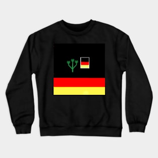 Sporty German Design on Black Background Crewneck Sweatshirt